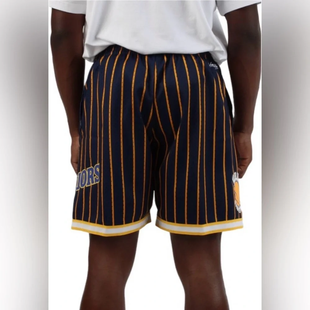 New Golden State Warriors Mitchell & Ness City Collection Mesh Shorts Men XL-2Xl